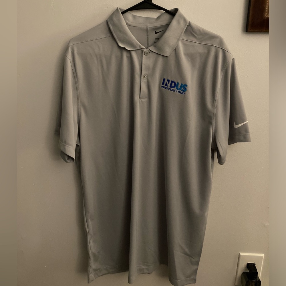 Nike Dri Fit Grey Polo